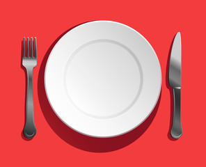 metal,fork,knife,plate