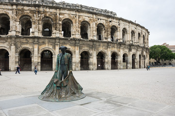 Fototapeta na wymiar Arena of Nimes