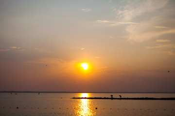 закат на пляже \ sunset on the beach