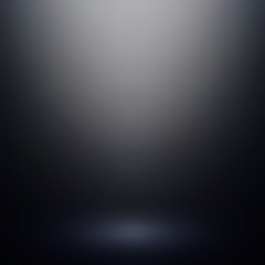 Abstract black gradient background. Used as background for product display - Vector