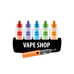 vector logo for the shop of electronic cigarettes