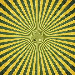 Obraz premium Sun rays, Old paper with stains, Brazil background concept - Vector