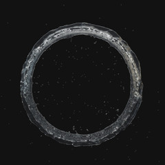 Fototapeta premium water splash radial Isolated 3d