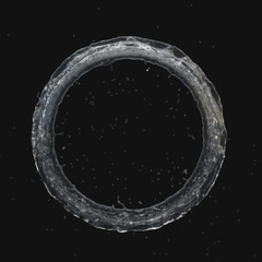 Fototapeta premium water splash radial Isolated 3d