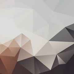 Abstract polygonal geometric background with triangles. Neutral colors.