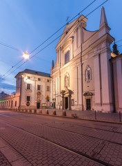 Fototapeta premium Carmelite church in Krakow, Poland