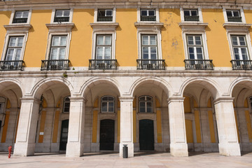 Fototapeta na wymiar Commerce Square in Lisbon, Portugal