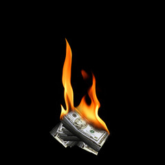 burning money