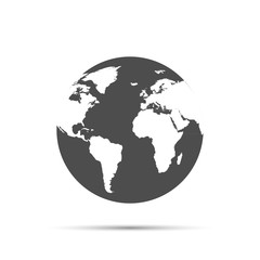 World globe symbol for your web site design, logo, app, UI. Vector illustration, EPS10.