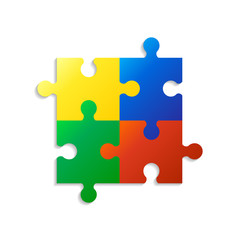 Colorful vector puzzle