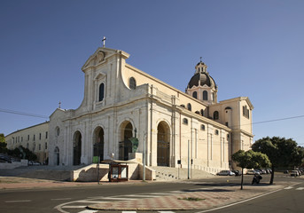 Basilica of Our Lady of Bonaria in Cagliari. Sardinia. Italy