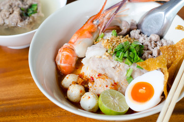 Tom Yum Kung Noodle, popular Thai dish cuisine