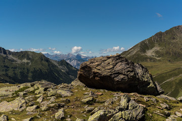 Fototapeta na wymiar Summer hike in the mountains of Tyrol Austria