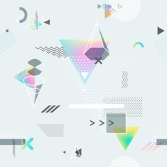 Abstract seamless geometric background