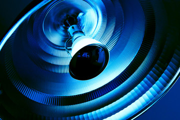 Blue light reflector in medical environment healthcare sterile room