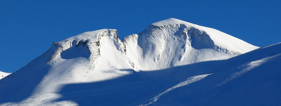 Mt Chalberstockli in Winter, ski area Stoos