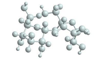 Molecular structure of sucrose (table sugar), 3D rendering