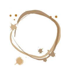 Vector of Coffee Stain Isolated On White Background
