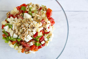 Fresh vegetable salad