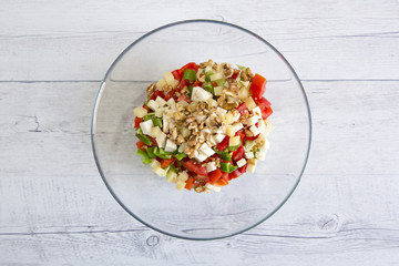 Fresh vegetable salad