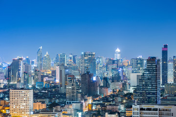 Fototapeta na wymiar Bangkok skyline at night.