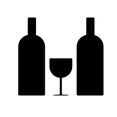 glass and bottles icon
