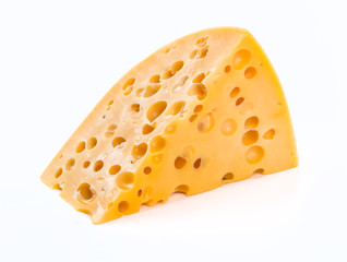 piece of cheese isolated