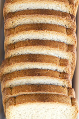 Close up of a group of rusks