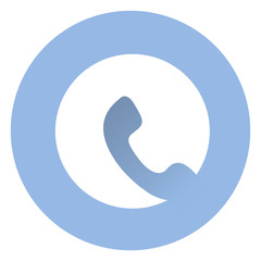 Stylish phone icon .