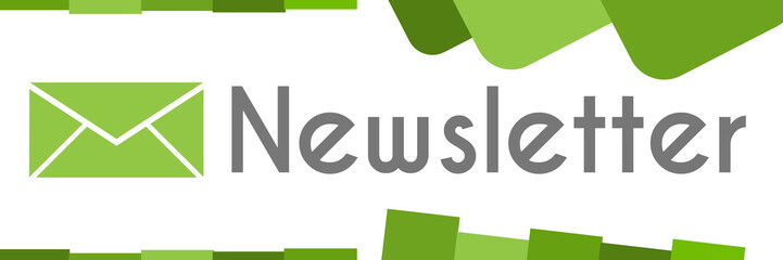 Newsletter Green Abstract Shapes 