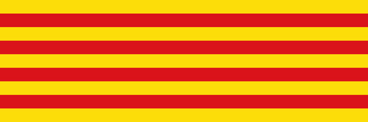 Katalanische Flagge - obrazy, fototapety, plakaty