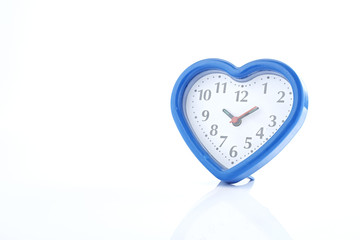 Blue heart alarm clock