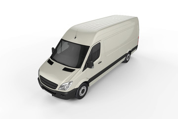 Big Delivery Van Mockup, layout for presentation