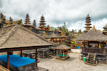 Traditional balinese architecture. The Pura Besakih temple