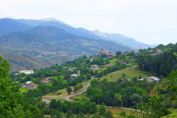 Fototapeta na wymiar Mountains and forest of Adjaria, Georgia