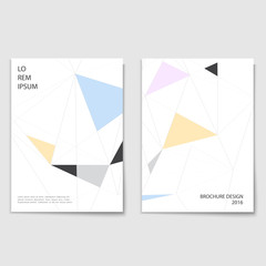 Minimalistic brochure cover template