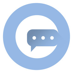 Stylish messange icon .