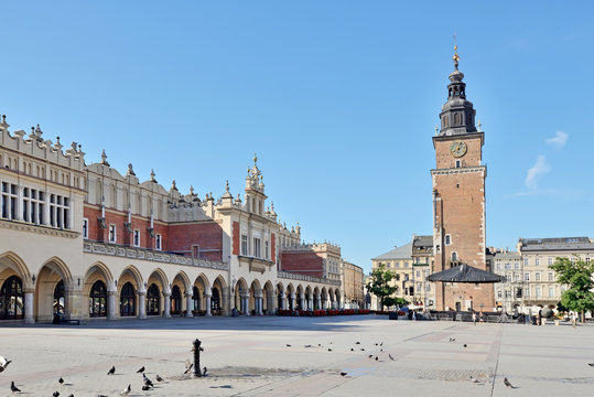Fototapeta Old Town square in Krakow, Poland