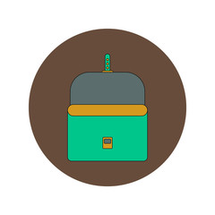 Back to School and Education Vector Flat Design school bag