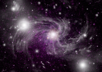 galaxy in a free space