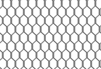 Seamless reinforced chainlink fence background.