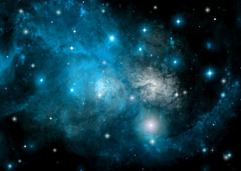 galaxy in a free space