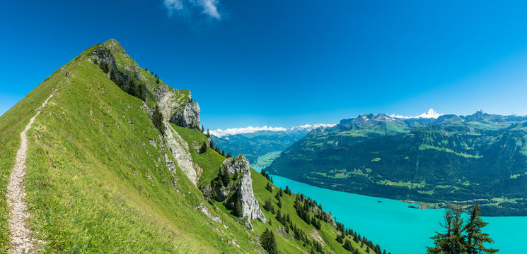 Wanderweg auf dem Brienzergrat Richtung Suggiture