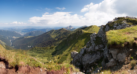 Fototapeta na wymiar Slovakian mountain Mala Fatra, area of National Nature Reserve Chleb, Slovakia
