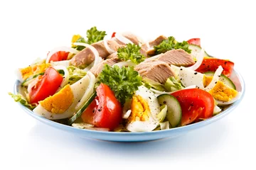 Zelfklevend Fotobehang Tuna and vegetable salad  © Jacek Chabraszewski