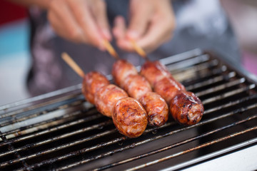 Isaan pork meat sausage recipe