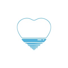 Implant Tooth Logo Template