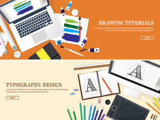 Graphic web design. Drawing and painting. Development. Illustration, sketching, freelance. User interface. UI. Computer, laptop.Typewriting.