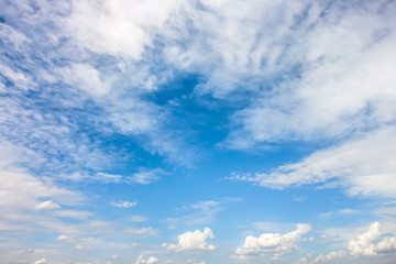 Clear blue sky with cloudy as a background wallpaper, pastel sky wallpaper
