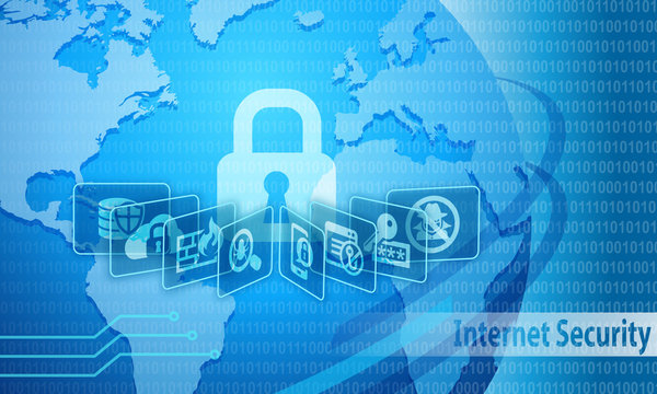 Internet Security Protection Background